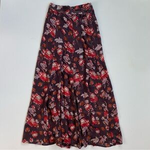 Forever 21 Flowy Maxi Skirt Purple M